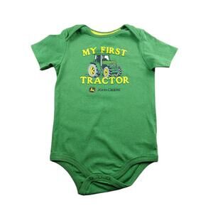 John Deere Bodysuit 24M Green & Yellow / Cache-couche John Deere 24M vert